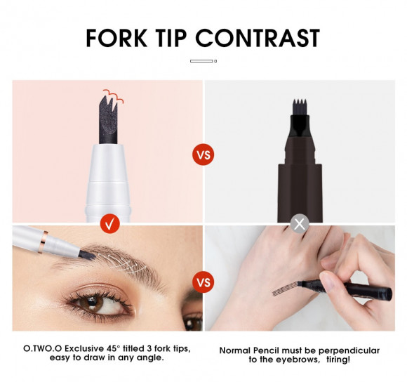 Карандаш для бровей O.TWO.O арт. 1013 #02 (Medium Brown) 2 ml