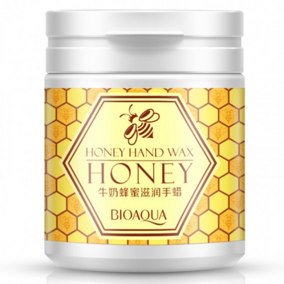 Парафиновая маска-пленка для рук BIOAQUA Honey Hand Wax Mask  (170г.)  2751