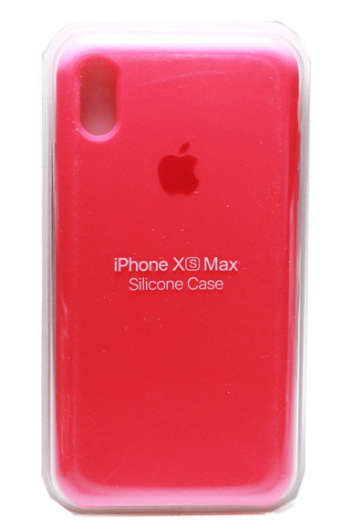 Силиконовый чехол для Айфон XS Max - (Малиновый)